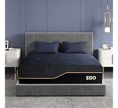 EGOHOME 14 Inch King Size Memory Foam Mattress for Back Pain, Cooling Gel Mattress Bed in a Box, Made in USA, CertiPUR-US C…