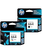 Kit Cartuchos de Tinta HP 664 | 2136 | 4536 Black + Color Original - 2ml