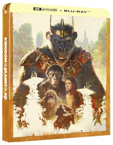 La Planète des Singes : Le Nouveau Royaume [4K Ultra HD + Blu-Ray-Édition SteelBook limitée]