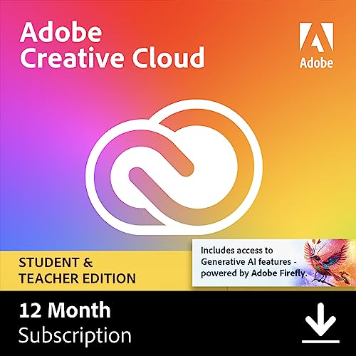 Adobe Student & Teacher Edition Creative Cloud [PC/Mac Online Code]