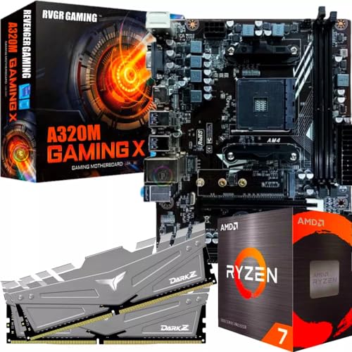 Kit Upgrade Gamer - Ryzen 7 + Placa Mãe M.2 + 32gb Ram Ddr4 (16GB RAM DDR4)