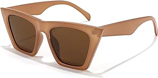 FEISEDY Sunglasses Womens Trendy, Vintage Square Cat Eye Sun Glasses, UV400 Protection B2473
