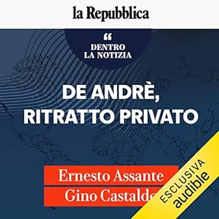 De Andrè, ritratto privato copertina