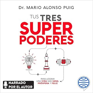 Diseño de la portada del título Tus tres superpoderes para lograr una vida más sana, próspera y feliz