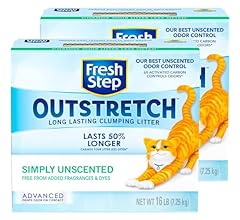 Fresh Step Outstretch, Clumping Cat Litter, Advanced, Unscented, Extra Large, 32 Pounds total (2 Pack of 16lb Boxes)