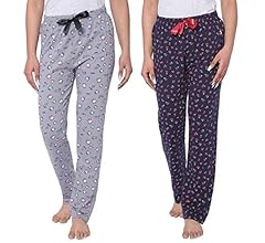 Women's Cotton Printed Pyjama pack of 2