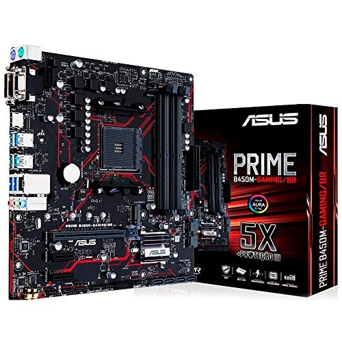 Placa-Mãe ASUS Prime - B450M Gaming/BR, AMD AM4, mATX, DDR4