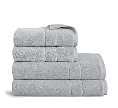 Brooklinen Super-Plush Turkish Cotton Bath Towel Set - Set of 2 Bath Towels + 2 Hand Towels, Smoke Grey, 100% Cotton | Best…