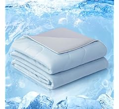 EASELAND Cooling Comforter Queen, Cold Touch Fabric Absorbs Body Heat, Double-Sided Cool Design Soft Fluffy Cooling Blanket…