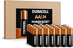 Duracell Coppertop AA Batteries 28 Count Pack Double A Battery with Power Boost Ingredients, Long-lasting Power Alkaline AA Battery for Household Devices (Ecommerce Packaging)