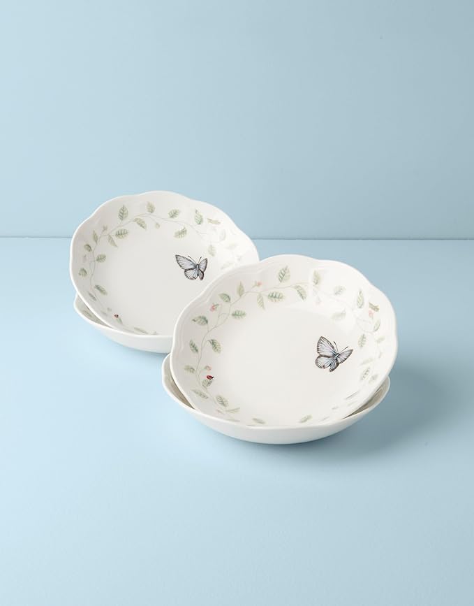 Lenox 792565 Butterfly Meadow 4-Piece Pasta Bowl Set