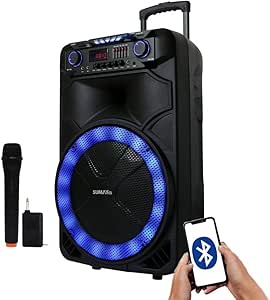 Caixa de Som Bluetooth Thunder X, Preto, 1000W/RMS, Sumay