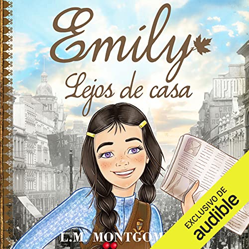 Diseño de la portada del título Emily, Lejos de Casa