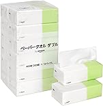 by Amazon ペーパータオル ダブル ホワイト 400枚(200組) 12パック入