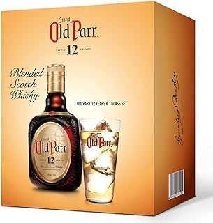 【Amazon.co.jp限定】 Old Parr 【ギフトにもおすすめ】オールドパー12年 グラス付ギフトセット [ ブレンデッド ウイスキー イギリス 750ml ] [ギフトBox入り]