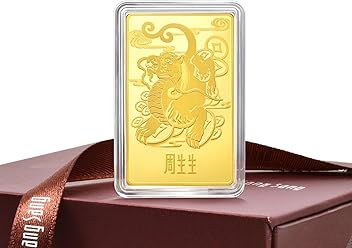 Image of CHOW SANG SANG 999.9 24K Solid Gold Chinese Gifting Collection New Year Zodiac Pixiu Ingot for Women and Men 955499 Price-by-Weight Approx. 50 Grams Gold