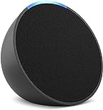 Amazon Echo Pop | Full sound compact smart speaker with Alexa | Charcoal