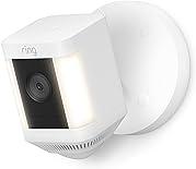 Ring Spotlight Cam Plus, Wired | Two-Way Talk, Color Night Vision, and Security Siren (2022 release) - White