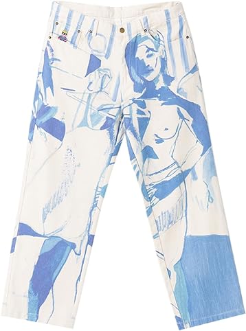 Image of KidSuper, Bedroom Painting Denim Pants, L , Multi