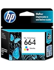 Cartucho HP 664 Colorido Original (F6V28AB) Para HP Deskjet 2136, 2676, 3776, 5076, 5276