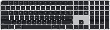 Image of Apple Magic Keyboard com Touch ID e teclado numérico para modelos de Mac com chip da Apple – Inglês (EUA) – Teclas pretas ​​​​​​​