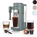 Ninja Pods & Grounds Specialty Single-Serve Coffee Maker, K-Cup Pod Compatible, Built-In Milk Frother, 6-oz. Cup to 24-oz. Travel Mug Sizes, Iced Coffee Maker, Sage Green, PB051SG