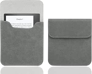 WALNEW 7&#39;&#39; Sleeve for Kindle Oasis - Protective Insert Sleeve Case Cover Bag Fits Kindle Oasis 10th Generation 2019 / 9th Generation 2017, Gray