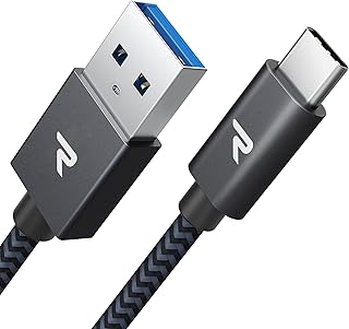 RAMPOW usb c ケーブル【1m/黒】タイプc ケーブル 急速充電 QuickCharge3.0対応 USB3.1 Gen1規格 iPhone15シリーズ充電ケーブル Sony Xperia/Samsung/Asus Zenfone/F...