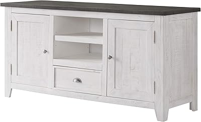 Martin Svensson Home Monterey TV Stand, White with Grey Top