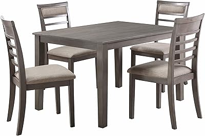 Lexicon Carick 5-Piece Dining Set, Gray