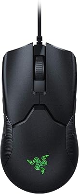 Razer Viper 8K Hz - Ambidextrous E-Sport Gaming Mouse with 8,000 Hz HyperPolling Technology (Optical Focus + Sensor with 20K DPI, Optical Mouse switches, 71g Light) - Black