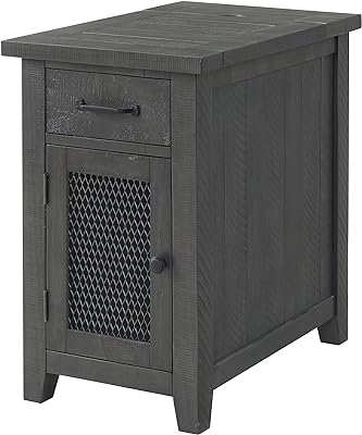 Martin Svensson Home Rustic Chairside Table, Grey