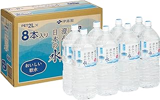 【Amazon.co.jp限定】伊藤園 磨かれて、澄みきった日本の水 2L×8本