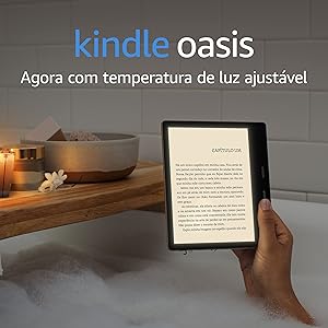 Kindle Oasis 8GB - Com tela de 7&#34; e botões para troca de páginas - Cor Grafite