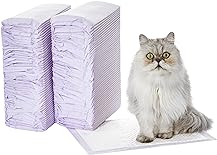 Amazon Basics Cat Pad Refills For Litter Box, Unscented, Pack of 100, Purple