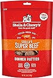 Stella & Chewy's Freeze Dried Raw Dinner Patties – Grain Free Dog Food, Protein Rich Stella’s Super Beef Recipe – 25 oz Bag