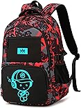 Bluboon Kids Backpack Boys Camo Bookbag Teens Elementary School Bag Daypack Travel Back Pack Middle school