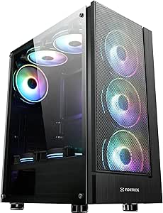 Gabinete Gamer Cruiser Mid Tower Preto RGB Fortrek