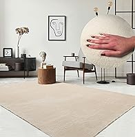 the carpet Relax kuscheliger Kurzflor Teppich, Anti-Rutsch Unterseite, Waschbar bis 30 Grad, Super Soft, Felloptik,...