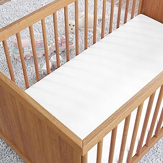 Image of Amazon Basics 100% Cotton Jersey Knit Fitted Crib Sheet for Boys and Girls, fits Standard Crib and Toddler Mattress, Breathable, Super Soft, 28 x 52 Inches, White