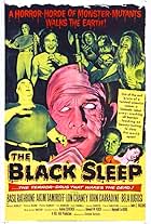 Bela Lugosi, John Carradine, Lon Chaney Jr., Basil Rathbone, and Tor Johnson in The Black Sleep (1956)