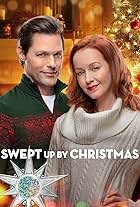 Lindy Booth and Justin Bruening in Swept Up by Christmas (2019)