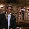 John Ritter, Christopher Reeve, and Nicollette Sheridan in Noises Off... (1992)