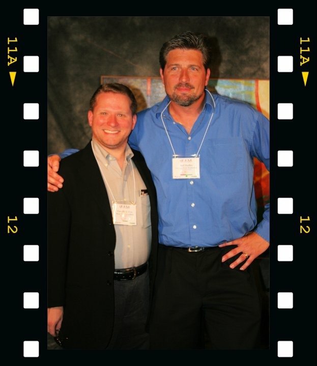 Timothy J. Cox and Jeff Moffitt at an event for The Watchers (2010)