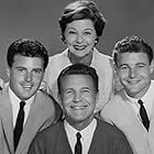 Harriet Nelson, David Nelson, Ozzie Nelson, and Ricky Nelson in The Adventures of Ozzie and Harriet (1952)