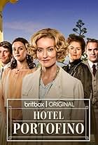 Natascha McElhone, Anna Chancellor, Mark Umbers, Olivia Morris, and Oliver Dench in Hotel Portofino (2022)