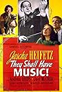 Jascha Heifetz, Andrea Leeds, Joel McCrea, Gene Reynolds, and Zero in Música, Divina Música! (1939)