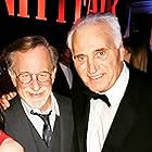 Steven Spielberg and Joe Cortese celebrating Green Book's Oscar wins at the 2019 Vanity Fair Party.