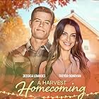 Trevor Donovan and Jessica Lowndes in A Harvest Homecoming (2023)