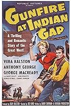 Anthony George, Joseph Kane, George Macready, and Vera Ralston in Gunfire at Indian Gap (1957)